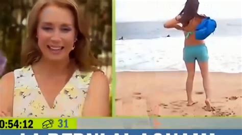 bikini falls off gif|Chilean reporters bikini top falls off during live broadcast